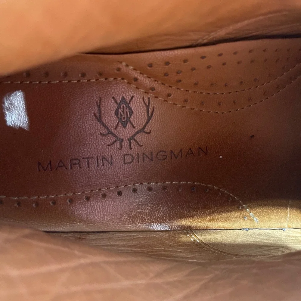 Martin‎ Dingman Boots Mens 8.5 Suede Chukka Tan Lace Up 300527M